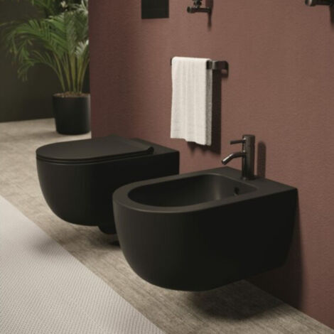 Wc suspendu UNICA 55 Blanc brillant. sans abattant