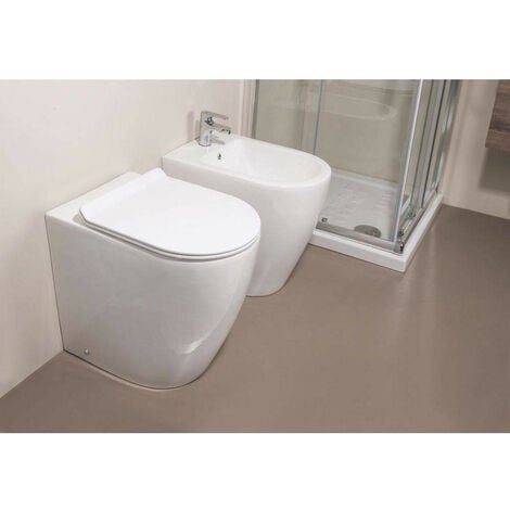 Agevola wc filo parete scarico traslato codice prod: DSV15998 SCELTO DA  DESIVERO Ceramica