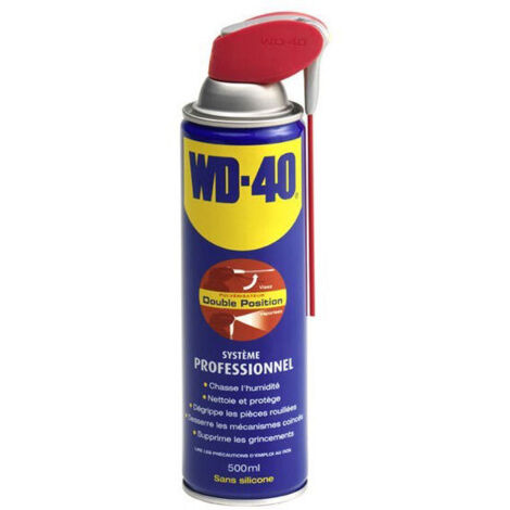 Wd-40 – Dégrippant professionnel 500 ml – Système à double position – Élimine rouille et corrosion – Protection contre l'humidité