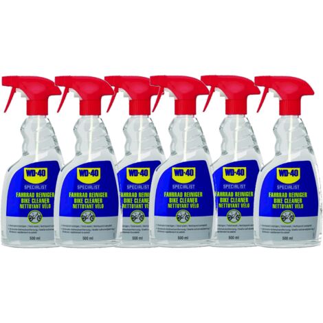 WD-40 Fahrrad Reiniger Specialist Sprühflasche 6 x 500 ml Komplett Öl Schmutz