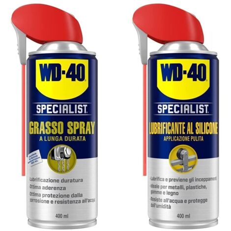 WD 40 Lubrificante Silicone + Grasso Spray, Specialist dosator bomboletta 400 ml
