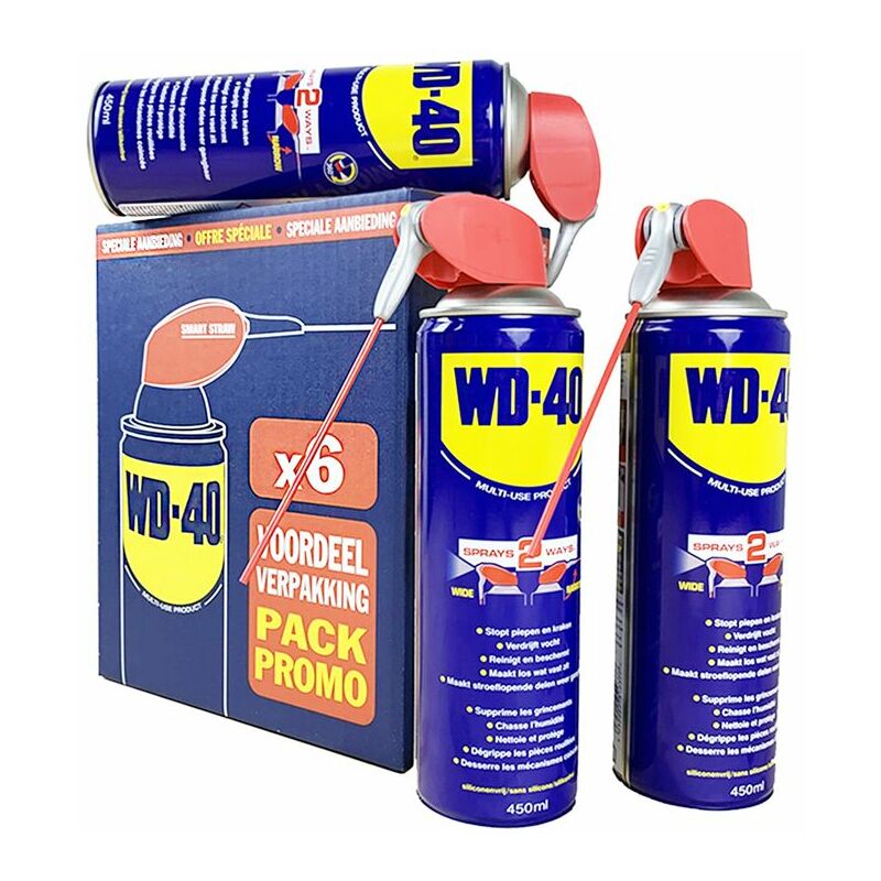 

WD-40 Paquete de promoción Multispray con pajita inteligente - 450ml - 6 unidades