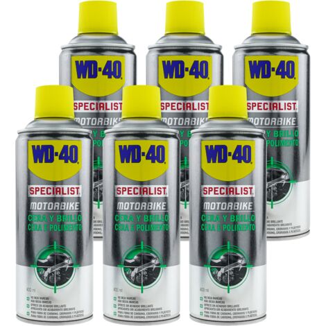 WD-40 Specialist Motorbike Pack 6 uds - Cera y Brillo - Spray 400ml
