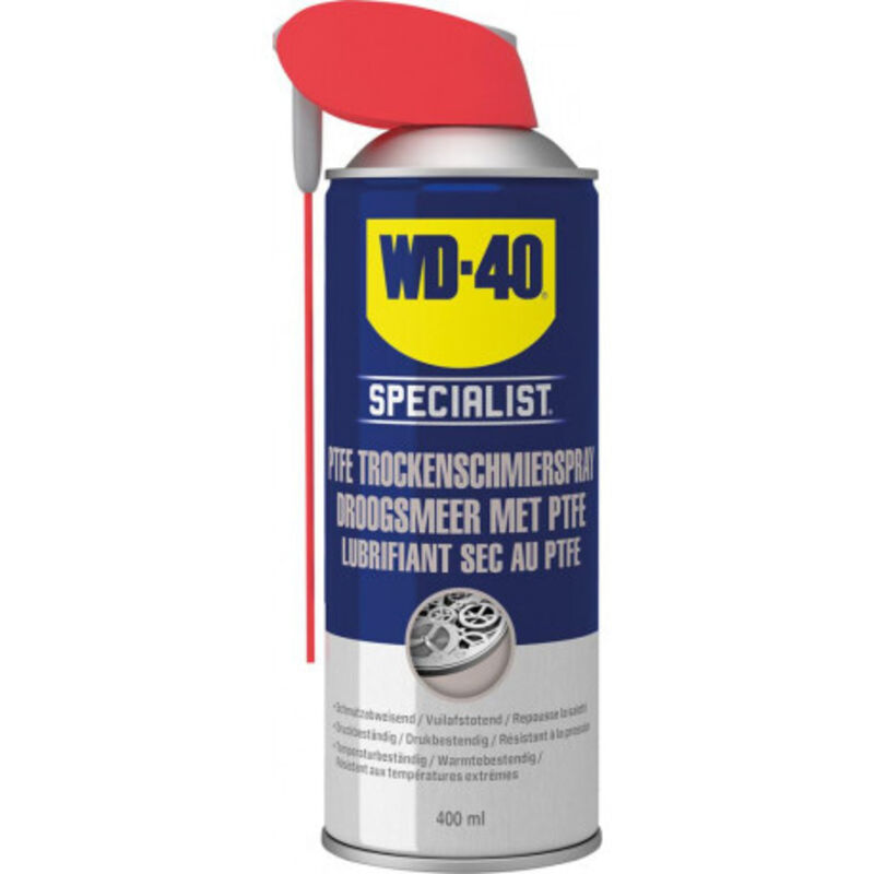 Lubrifiant sec en polytétrafluoroéthylène Spécialiste en spray Smart Straw Aerosol 400ml WD-40