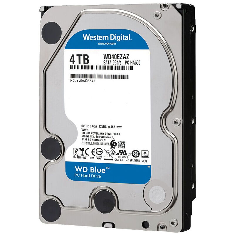 

Blue PC Hard Drive 4TB Internal HDD 3.5 pulgadas 40EZAZ 5400RPM 256MB Cache SATA Disco duro mecanico para computadora de escritorio, 4 TB - WD