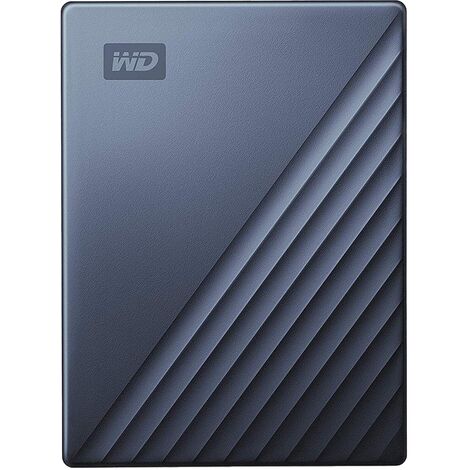 WD My Passport Ultra 2TB Blue USB-C/USB3.0 HDD 6,4cm 2,5Zoll Metal finish RTL portable extern