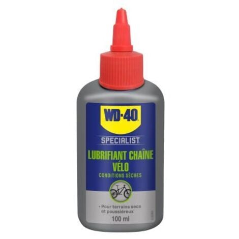 WD40 COMPANY Lubrifiant Chaîne Vélo Conditions Sèches WD-40 SPECIALIST, Burette 100 ml