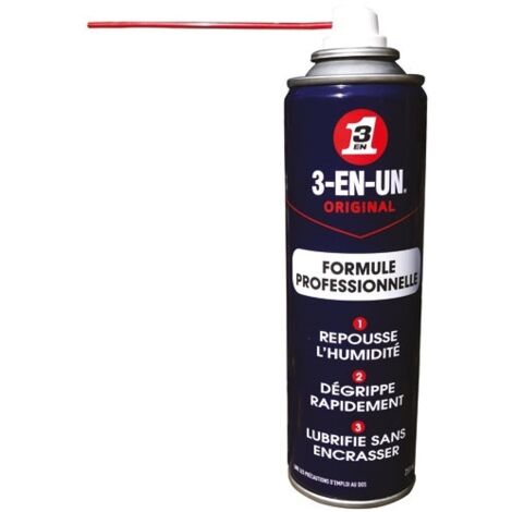 Wd40 Company – Lubrifiant 3-EN-1 professionnel 250 ml – Aérosol ultra-fluide pour acier, bois et plastique – Protection hydrofuge et déblocage efficace - 3-EN-UN