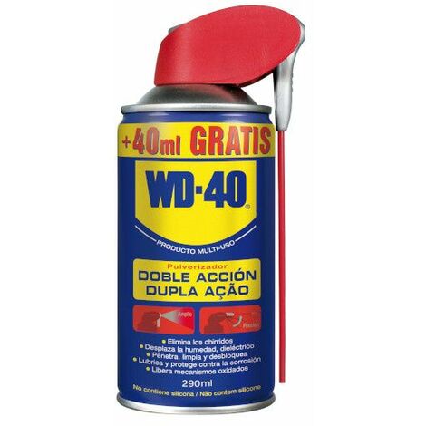WD40 Lubricante de doble acción con pulverizador 250+40ml