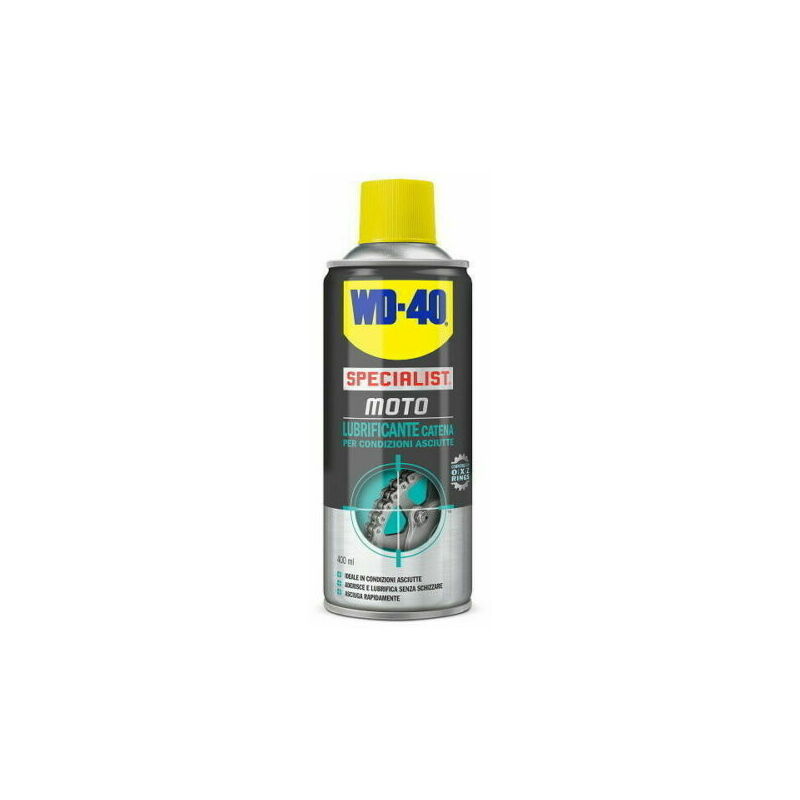 Moto Lubrificante Catena WD40 Specialist per Condizioni Asciutte Spray - 400 ml