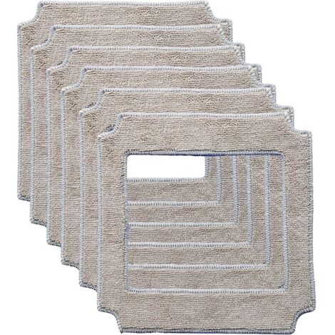 WD8 - 21 x 21 cm - Pour robot nettoyeur de vitres ABIR WD8 - Lavables et réutilisables - Pour laver les fenêtres - Essuyage épais
