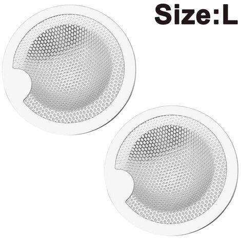 WddnAot 2 pièces crépine d'évier de cuisine, égouttoir d'évier en maille anti-obstruction en acier inoxydable Kithen panier de filtre de vidange d'évier, 10.2 cm