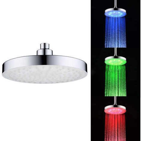 WddnAot Pommeau de douche à LED changeant de couleurs multiples