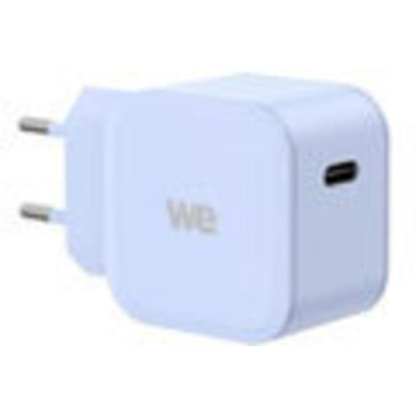 WE POP Pack Chargeur secteur + C ble USB-C/Lightning Bleu : Chargeur secteur Ble
