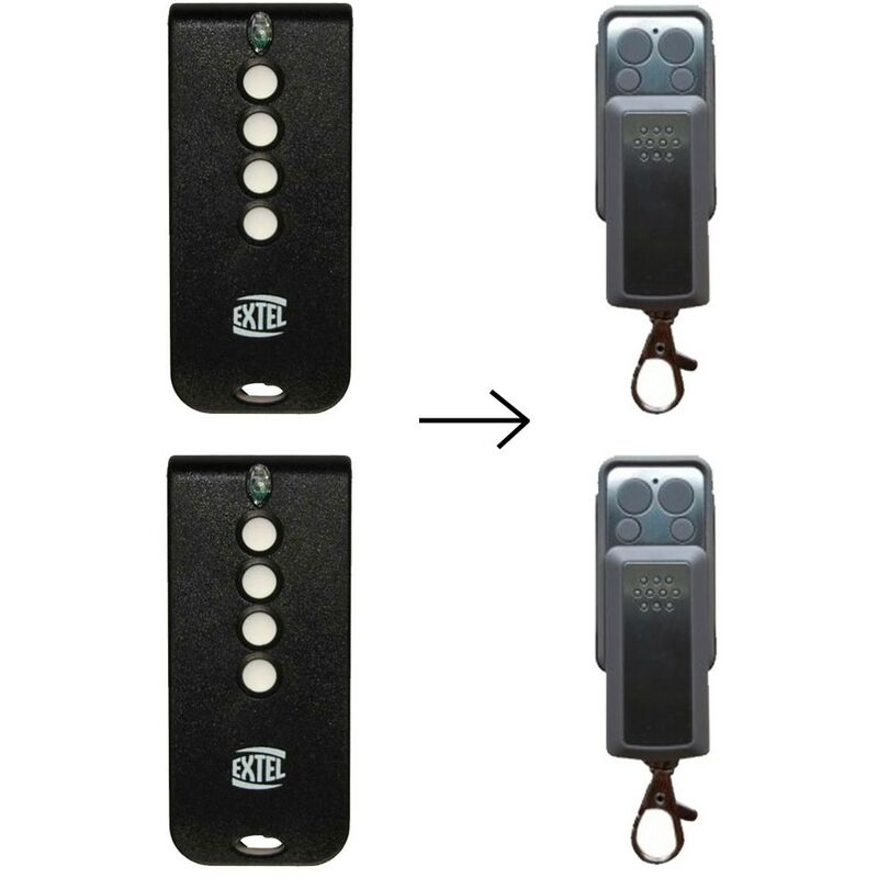 Weatem 5 remplacé par Avidsen (Compatible Motorisations Extel Lot de 2