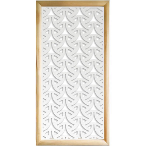 WEAVING - Moduli Decorativi in Legno e PVC - Colore: bianco - Misura: 73x148 cm