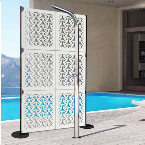 WEAVING - Pannello in PVC traforato - Parasole - Colore: bianco - Misura: 48x48 cm