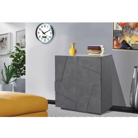 Web Furniture Credenza Ping Moderna Ardesia - 86x81.2 cm