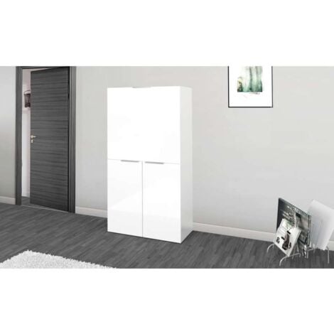 Web Furniture Scrivania Dalia Bianco Lucido - Design Moderno 140x70 cm