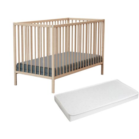 WEBABY - Lit bébé en bois avec matelas