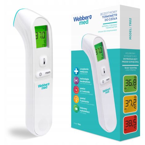 WEBBER TR02 Berührungsloses medizinisches Infrarot-Thermometer Fieberalarm