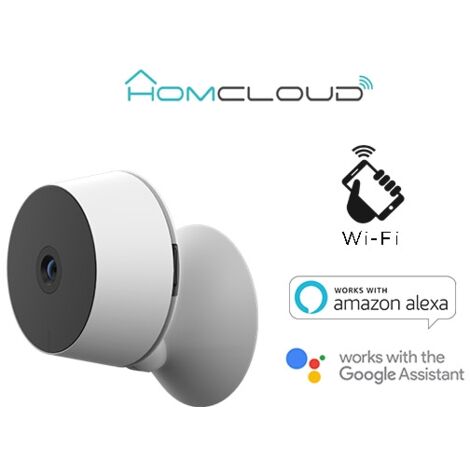 WebCam 2Mp HD Mini da Interno 8s   Smart Wi-Fi - HomCloud