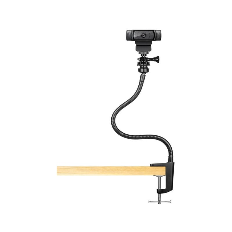 Image of ZVD - Webcam Stand Upgraded Flexible Desktop Stand with Jaw Clamp Gooseneck Webcam Stand