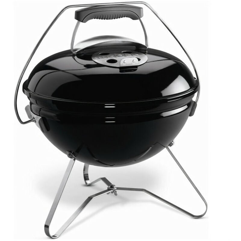 Barbecue a charbon portable Smokey Joe Premium O37 cm - Acier chrome - Noir - Weber