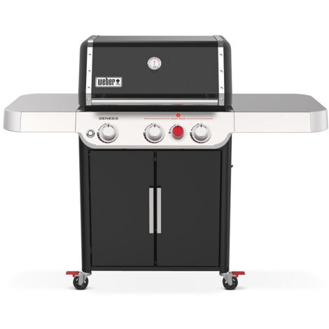 Weber – Barbecue à gaz 3 brûleurs + 1 Sear Station – Puissance 15,2 kW – Surface de cuisson 68 x 48 cm – Couvercle acier émaillé - E-325S