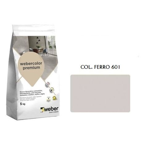 Weber color premium stucco col. ferro 601  kg.5