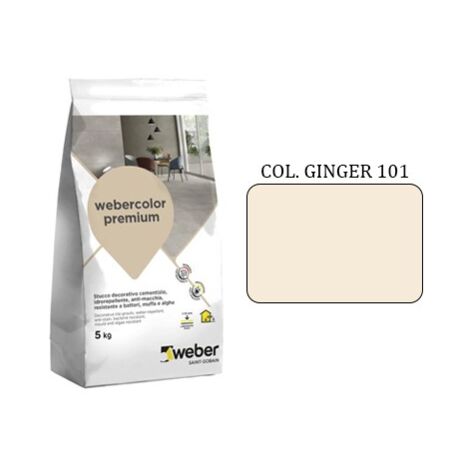 Weber color premium stucco col. ginger 101  kg.5