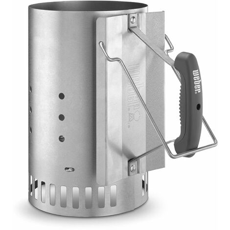 Weber Fireplace Starter - Grande (32 cm di Altezza), Starter per BBQ con 2 Maniglie, Ideale per Le Griglie a carbonella con Un Diametro di almeno 47 cm, Aiuto per l'accensione - (7416)