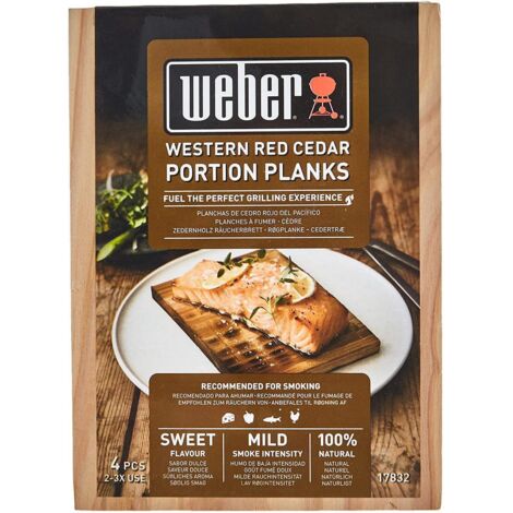 Weber Räucherbretter - Zedernholz, Serviergröße 4 Stück