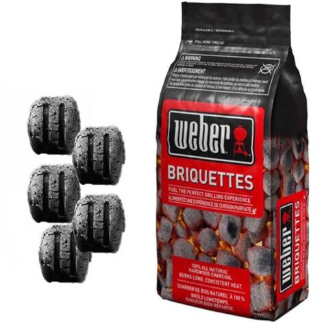 Weber - Sacco Bricchetti di carbone da 8 kg --