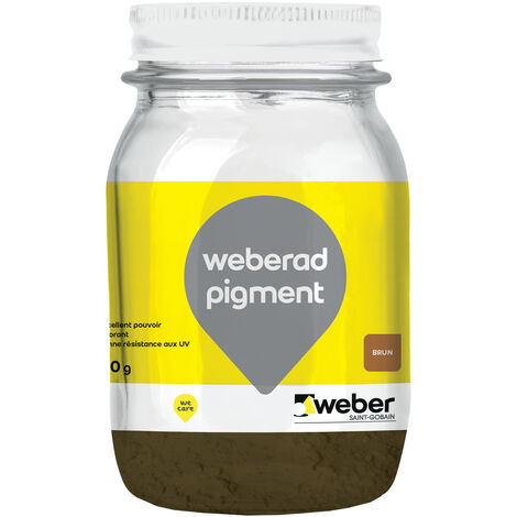 Weber Saint-Gobain Colorant en poudre pour béton et mortier, Brun, 700g,  Weberad pigment