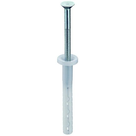 Weber Saint Gobain – Lot de 100 chevilles ITE plastique expansive – Fixation de rails métalliques – Forte résistance à la charge – Pour systèmes d'isolation thermique