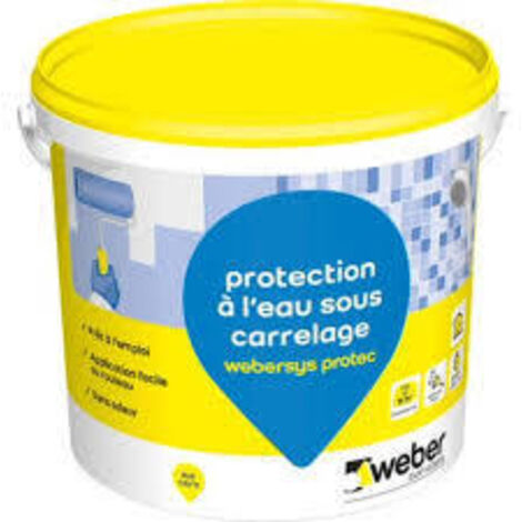 Weber Saint-Gobain Système de protection à l'eau sous carrelage 7 kg Weber.sys protec étanchéité