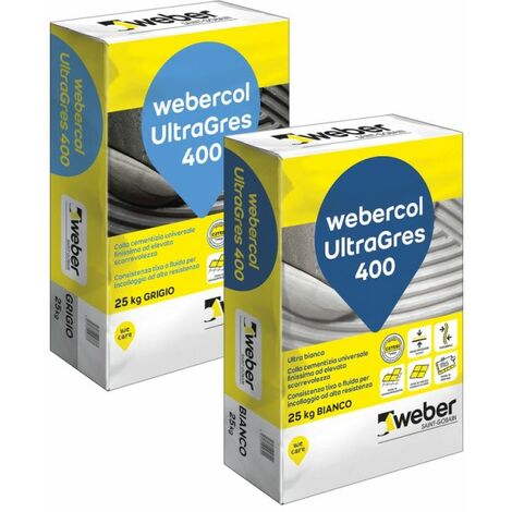 Webercol ultragres 400 adesivo cementizio grigio sacco kg 25 C2TES1