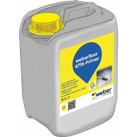 Weberfloor 4716 primer acrilico  tanica lt 5