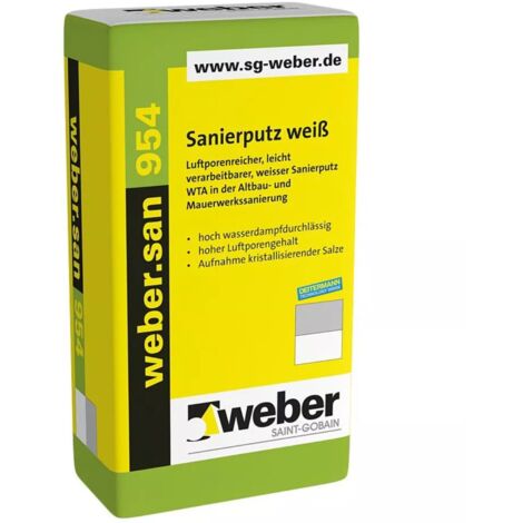 weber.san 954 Sanierputz, weiß, 25 Kg