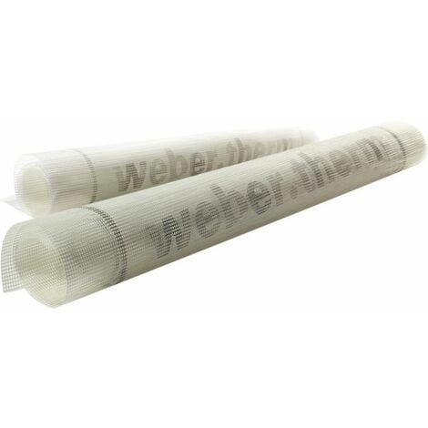 WEBER SAINT GOBAIN Webertherm re160 rete in fibra di vetro bianco rotolo 50x1 mt