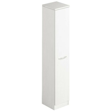 Webmarketpoint – Étagère à chaussures en bois mélaminé blanc – 6 étagères – Dimensions h182 x l36 x p38 cm – Avec porte – Support jusqu'à 20 kg par étagère - h182x36x38