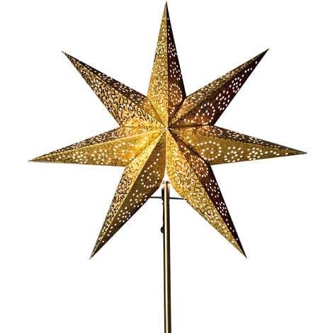 BEST SEASON Wechsel-Schirm Weihnachtsstern Antique, Gold, Ø 48 cm