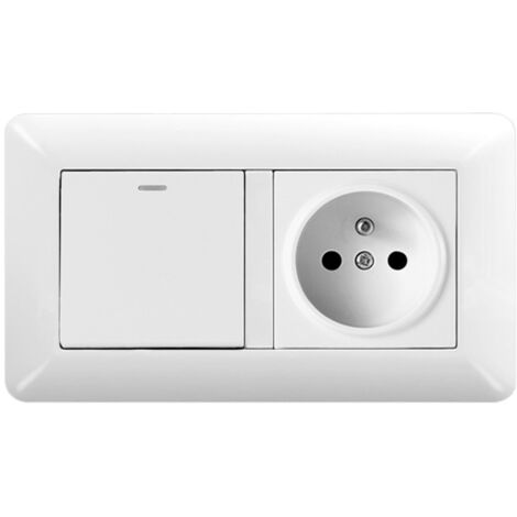 Wechselschalter mit Steckdose und USB – Unterputz Steckdose