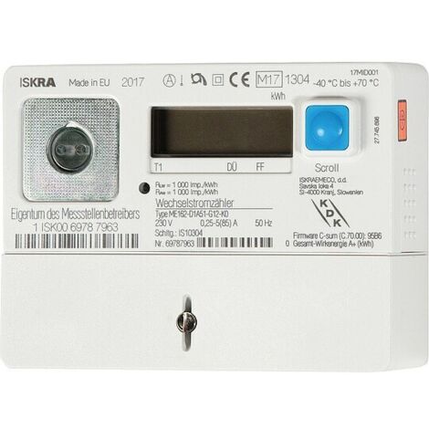 Wechselstromzähler 130585 MID 230V, 5(85)A, 50Hz IP53, LC-Display
