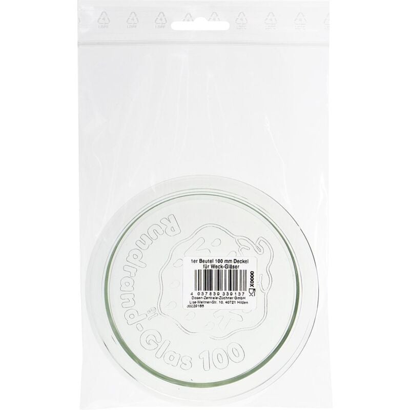 Rundranddeckel Ø100mm