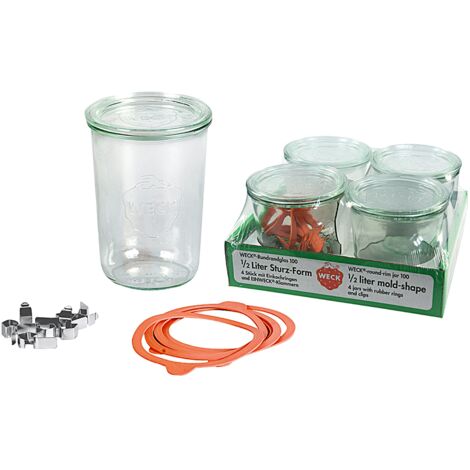 WECK LOT DE 4 BOCAUX 850 ML 3947122