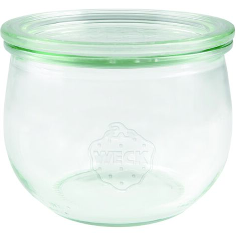 Weck Tarro tulipán 500 ml (tarro de conservas de alta calidad con tapa de cristal para conservas resistente al calor apto para microondas apto para horno vidrio con borde redondo) 74, 6 unidades