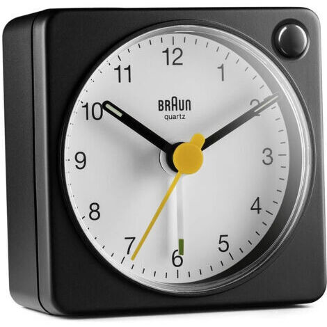 Wecker Braun BC02XBW Analog Schwarz Weiß