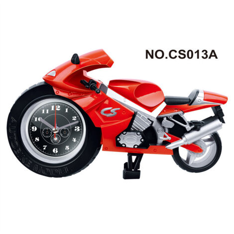 Wecker im Motorrad-Design für Kinder (Rot)